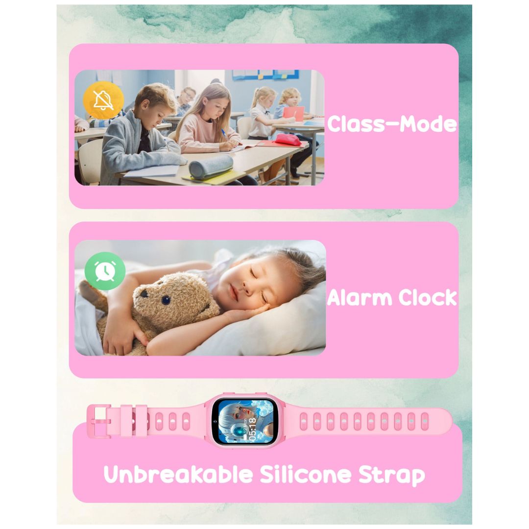 Spiky Chimera Android Smartwatch with Built in Jarvis AI - Pink