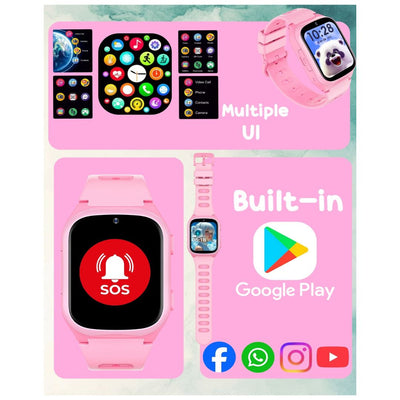 Spiky Chimera Android Smartwatch with Built in Jarvis AI - Pink