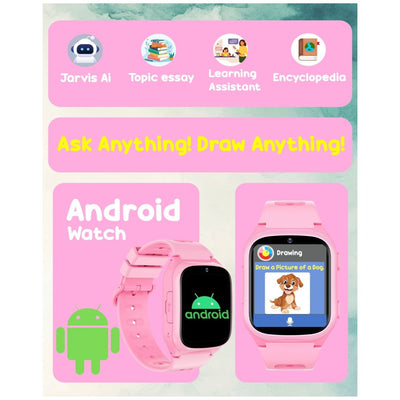Spiky Chimera Android Smartwatch with Built in Jarvis AI - Pink