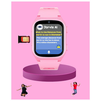 Spiky Chimera Android Smartwatch with Built in Jarvis AI - Pink