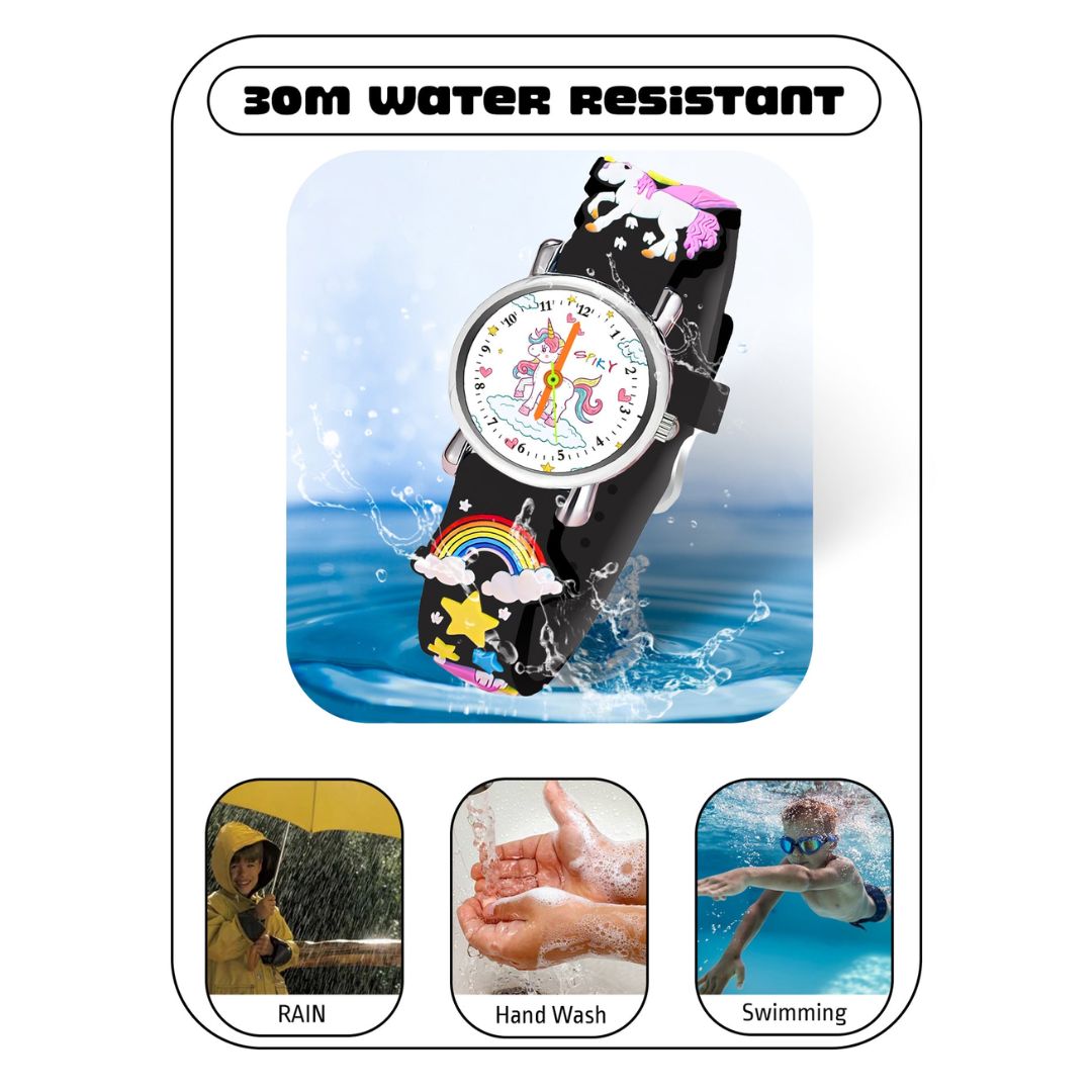 Spiky: Eva9 Round Unicorn Strap Analog Watch