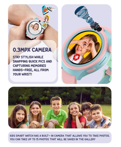 Spiky Cacus Kids 4G Smart Watch - Pink