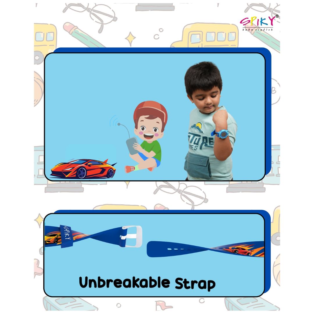 Spiky: Multi-functional Digital Sports Watch for Kids - Blue