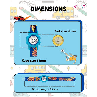 Spiky: Multi-functional Digital Sports Watch for Kids - Blue