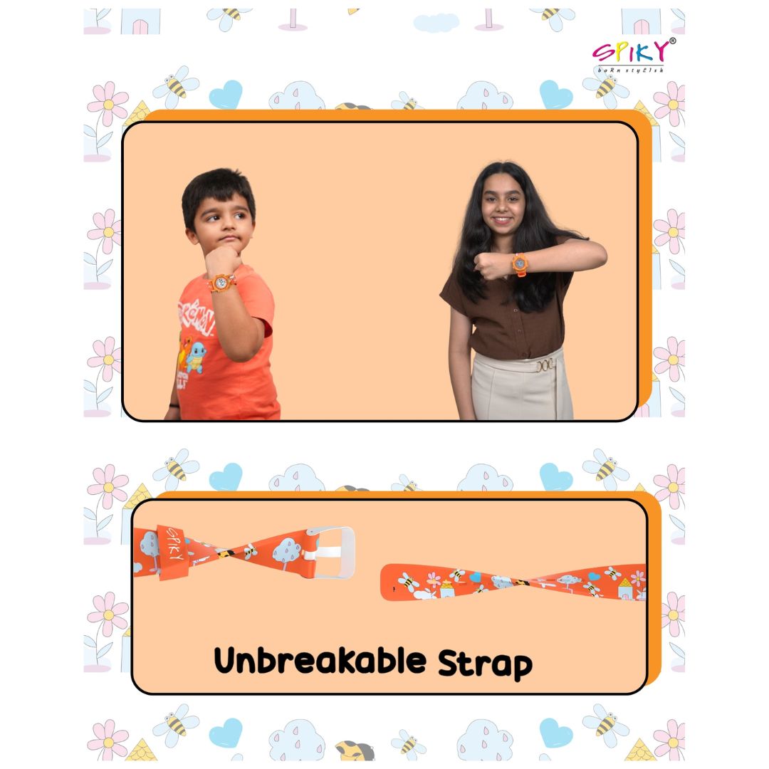 Spiky: Multi-functional Digital Sports Watch for Kids - Orange