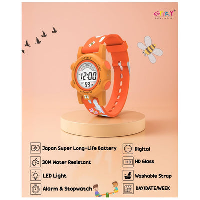 Spiky: Multi-functional Digital Sports Watch for Kids - Orange