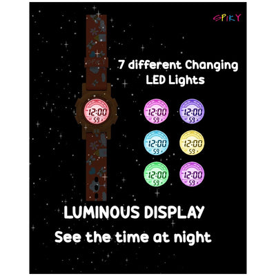 Spiky: Multi-functional Digital Sports Watch for Kids - Orange