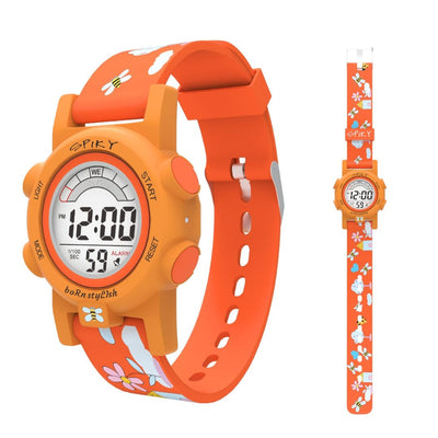 Spiky: Multi-functional Digital Sports Watch for Kids - Orange