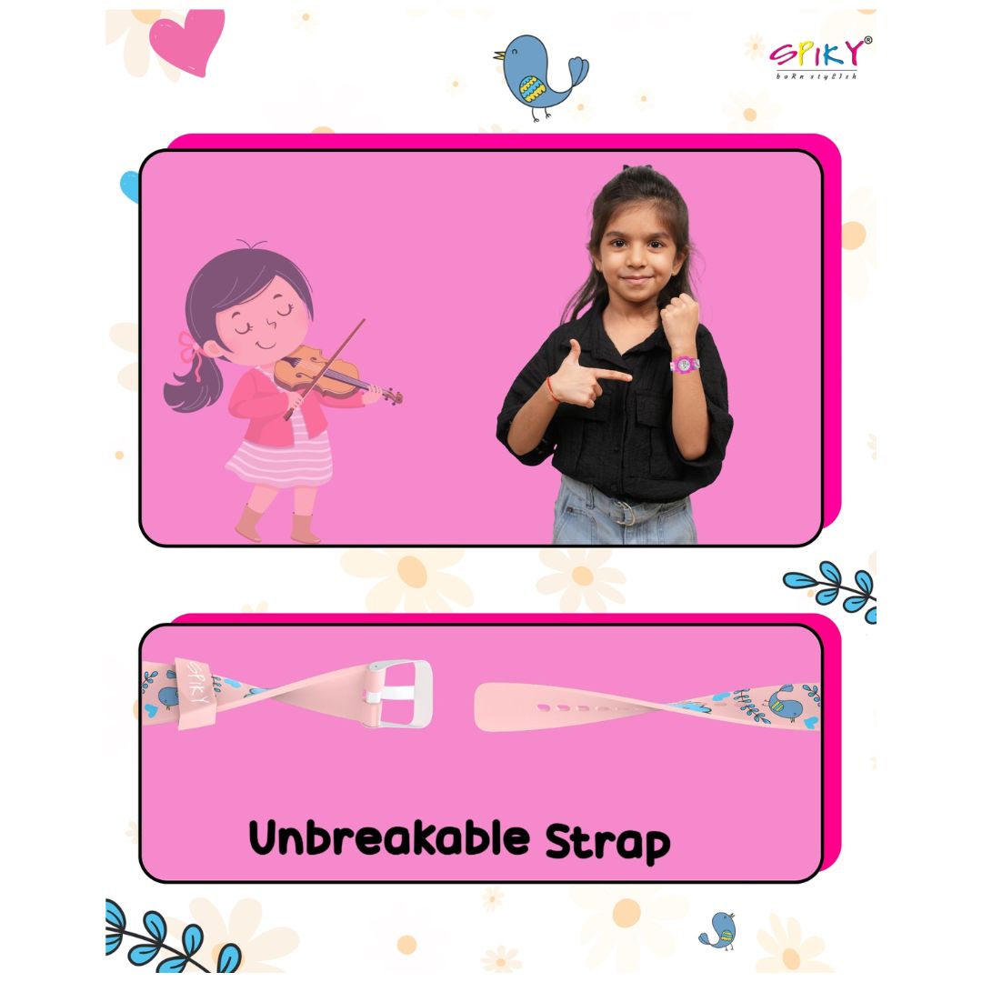 Spiky: Multi-functional Digital Sports Watch for Kids - Pink