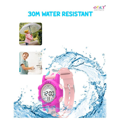 Spiky: Multi-functional Digital Sports Watch for Kids - Pink