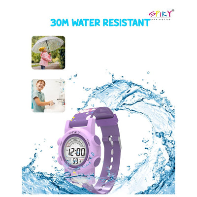 Spiky: Multi-functional Digital Sports Watch for Kids - Purple