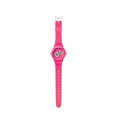 Spiky Round Multifunctional Digital Sports Watch - Pink