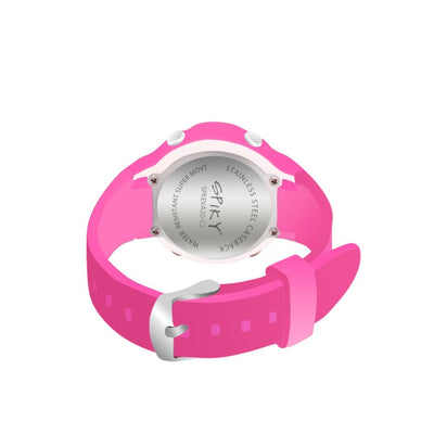 Spiky: Unique Round Digital Sports Watch - Pink