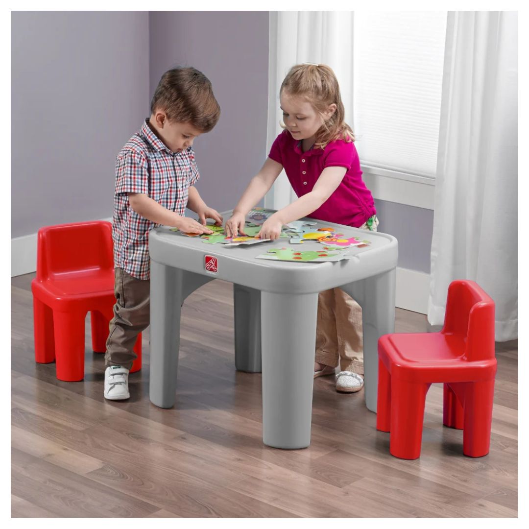 Step2: Mighty My Size Table & Chairs Set™ - Red
