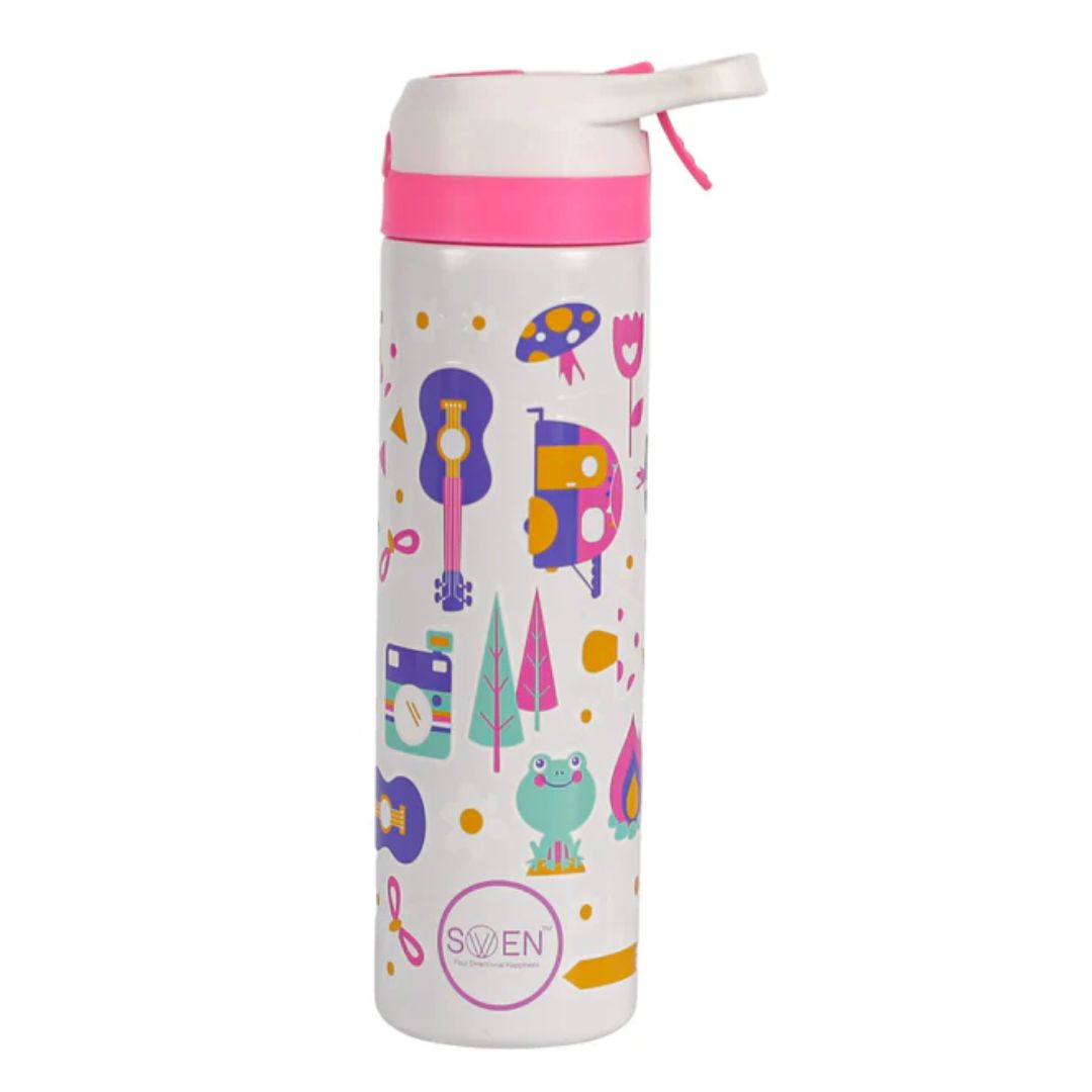 Insulated Stainless Steel Mist Bottle Pink and White - 540 Ml