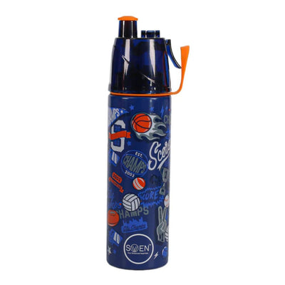 Swen Insulated Stainless Steel Sports Theme Mist Bottle Blue - 490 Ml