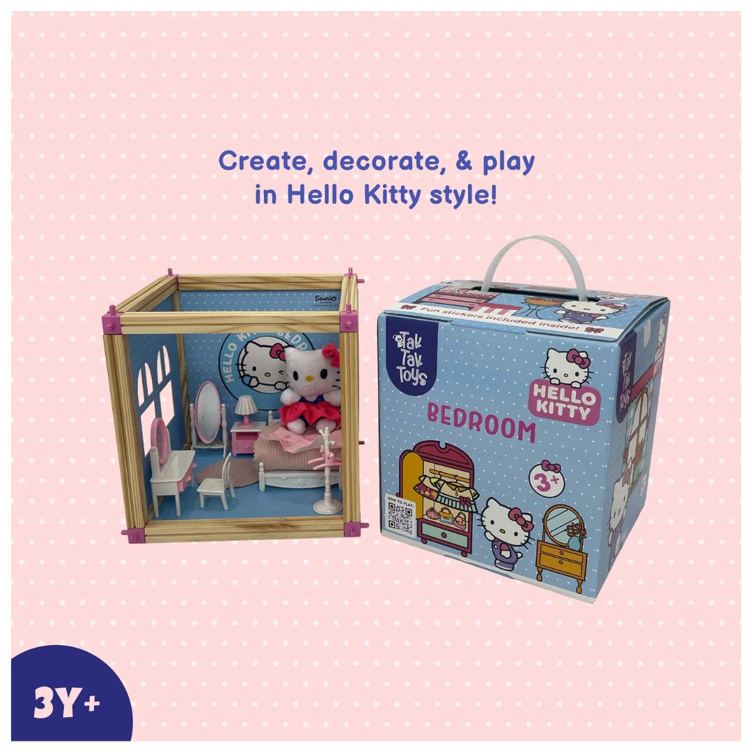 Tak Tak Toys: Hello Kitty - Bedroom Playset for Kids