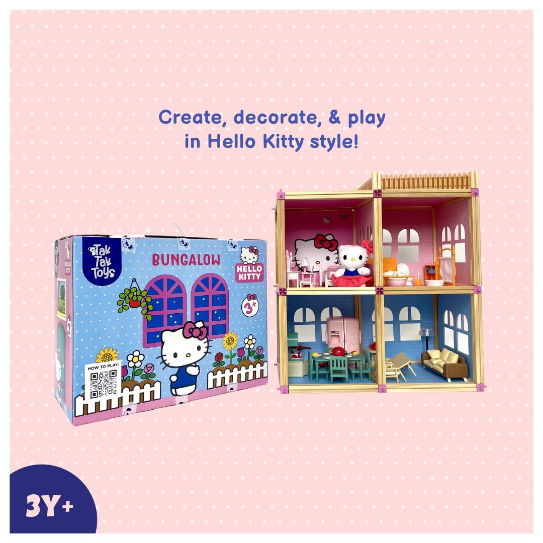 Tak Tak Toys: Hello Kitty - Bungalow Dollhouse Playset