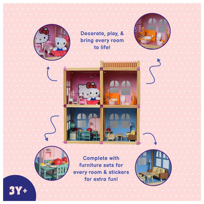 Tak Tak Toys: Hello Kitty - Bungalow Dollhouse Playset