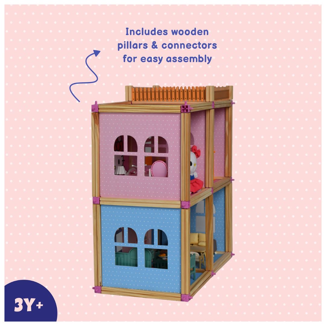Tak Tak Toys: Hello Kitty - Bungalow Dollhouse Playset