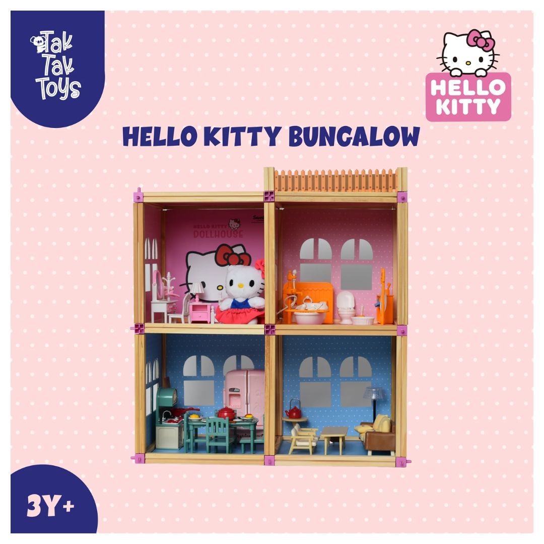 Tak Tak Toys: Hello Kitty - Bungalow Dollhouse Playset