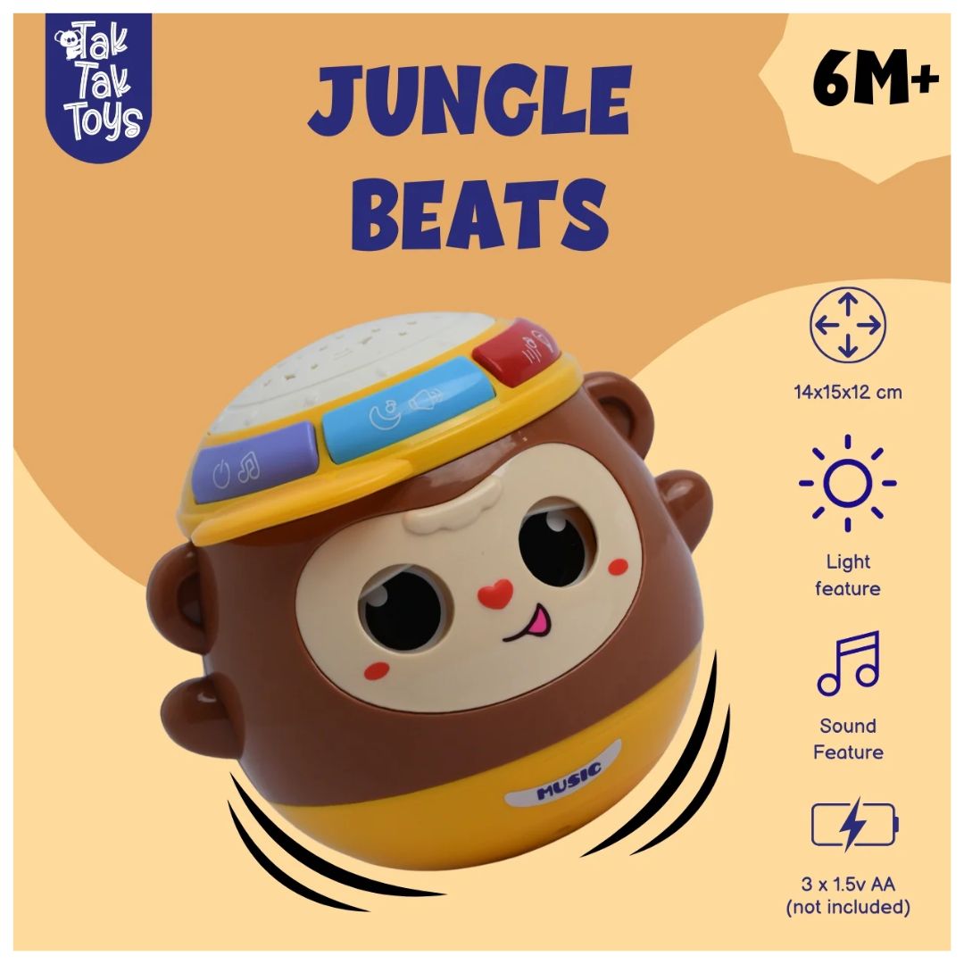 Tak Tak Toys: Jungle Beats - Musical Monkey with Lights
