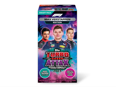 Topps F1 Turbo Attax trading and collectible card game (Smart Pack- Max Verstappen verison)