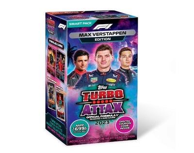 Topps F1 Turbo Attax trading and collectible card game (Smart Pack- Max Verstappen verison)