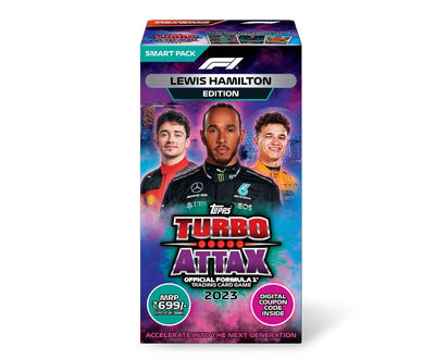 Topps F1 Turbo Attax trading and collectible card game (Smart Pack- Lewis Hamilton version)