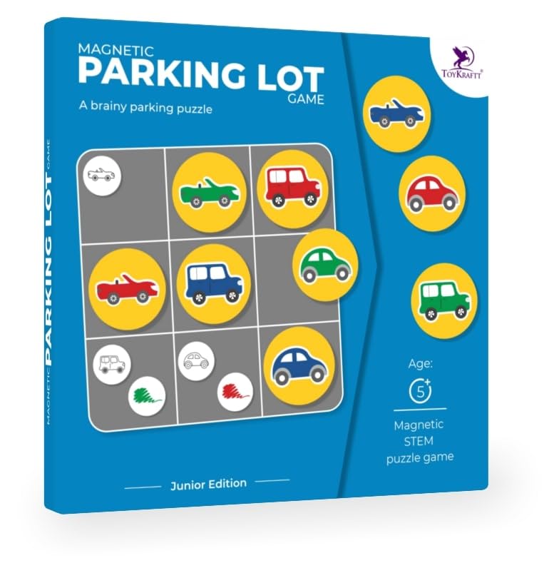 Toy Kraft: Parking Lot Game - Magnetic Brain Game