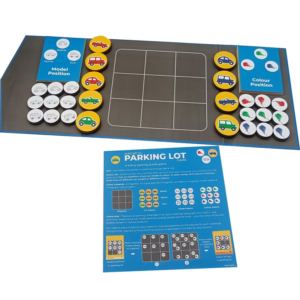 Toy Kraft: Parking Lot Game - Magnetic Brain Game