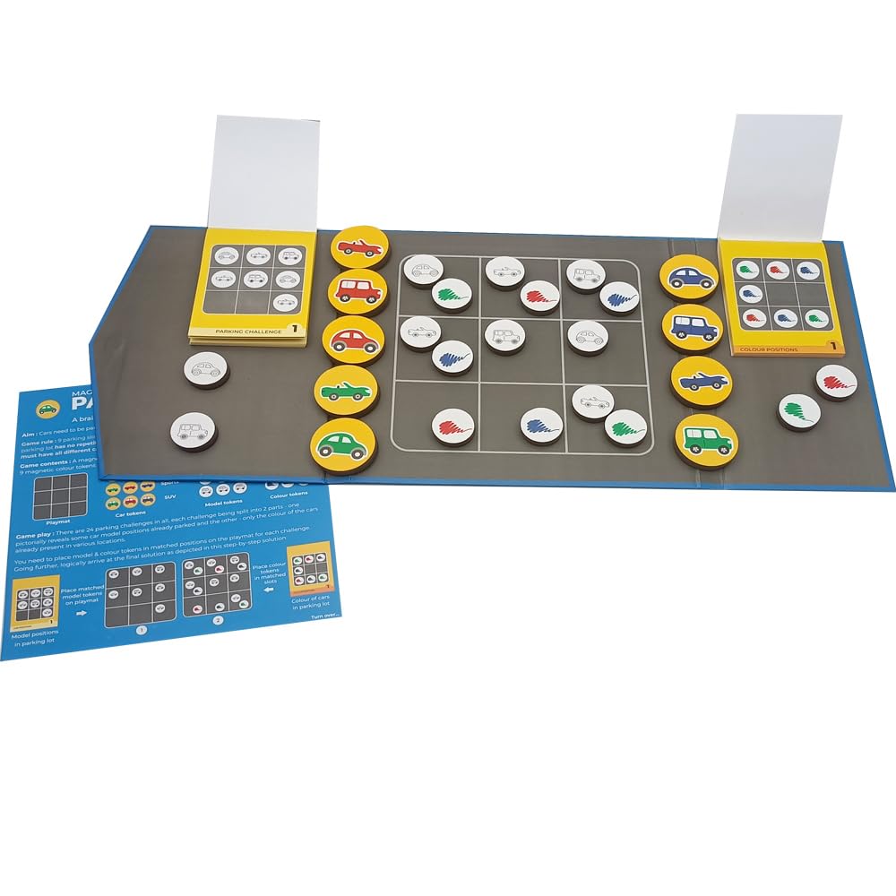 Toy Kraft: Parking Lot Game - Magnetic Brain Game