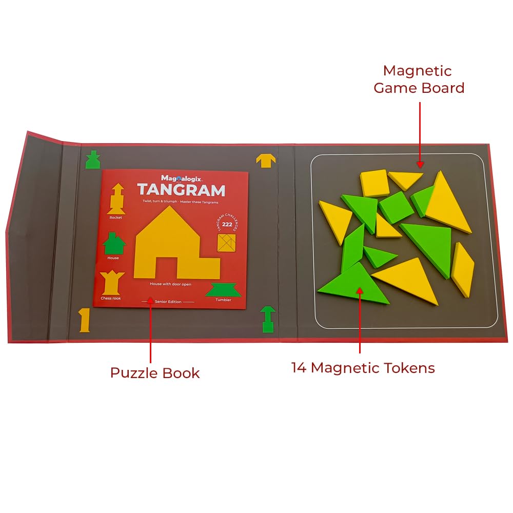 Toy Kraft: Tangram Senior - Magnetic Brain Game