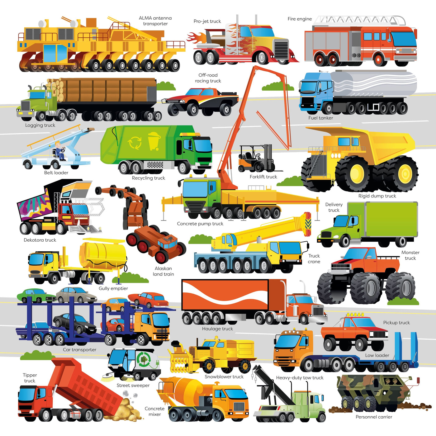 Usborne Book and Jigsaw Trucks - Paperback | Usborne