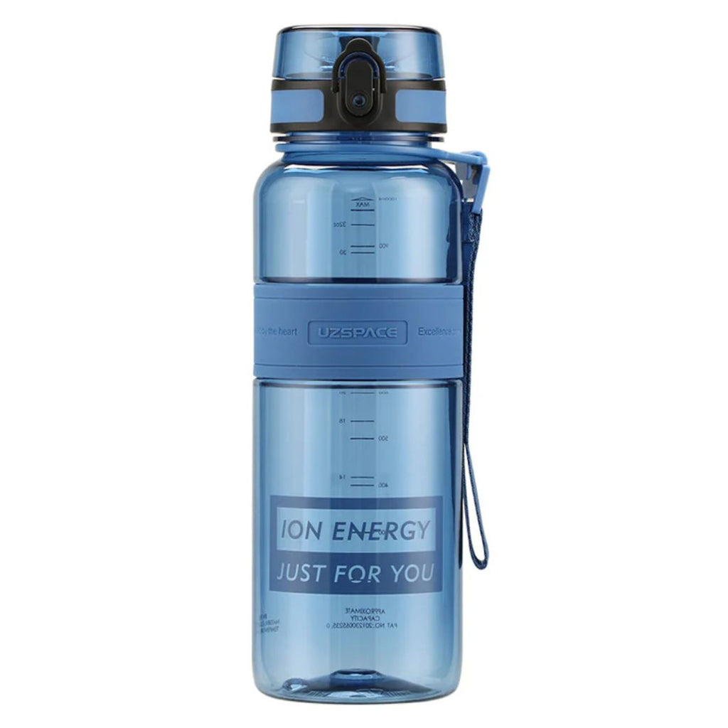 Uzspace Portable Tritan Sports Water Bottle BPA Free - Clitoria Blue 650ml