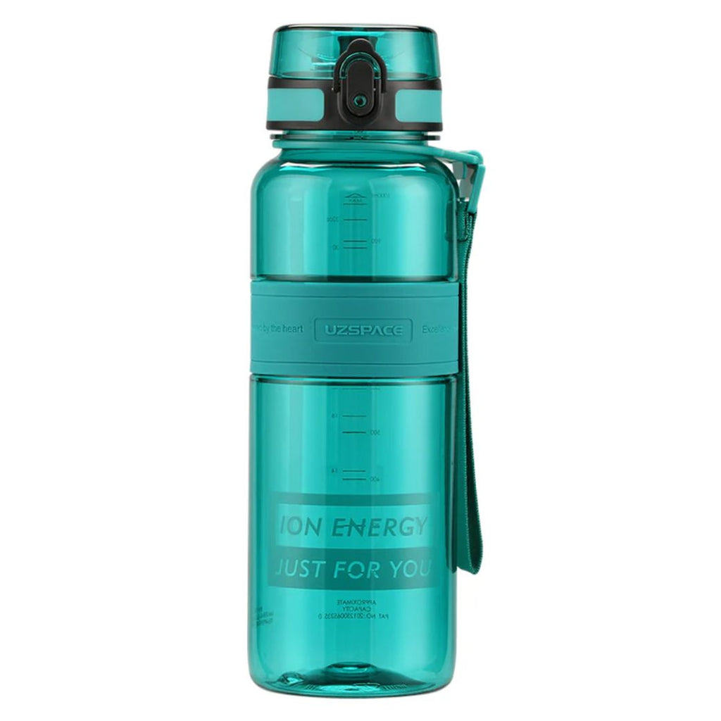 Uzspace Portable Tritan Sports Water Bottle BPA Free - Vine Cyan 650ml