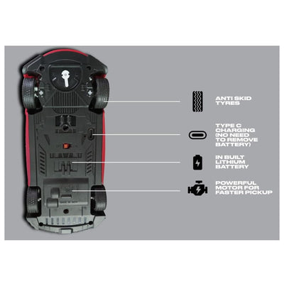 Veva Race N Roll Remote Control Sport Car Black