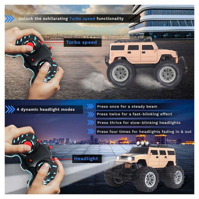 Veva Toys Off Road Wild Beast RC Car - Beige