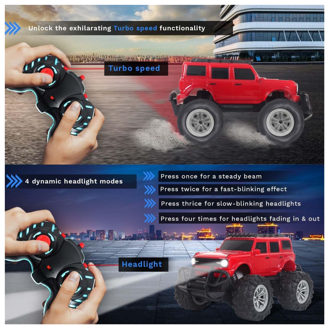 Veva Toys Off Road Wild Beast RC Car - Red