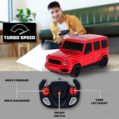 Veva: Race N Roll Remote Car -Wagon Style-Red (1:24)