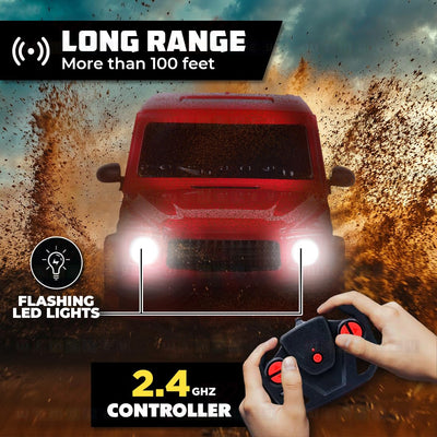 Veva: Race N Roll Remote Car -Wagon Style-Red (1:24)