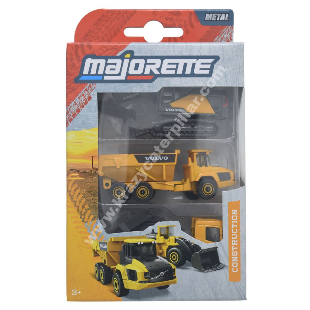 Volvo Construction Set of 3 (Assortment 2) | Majorette
