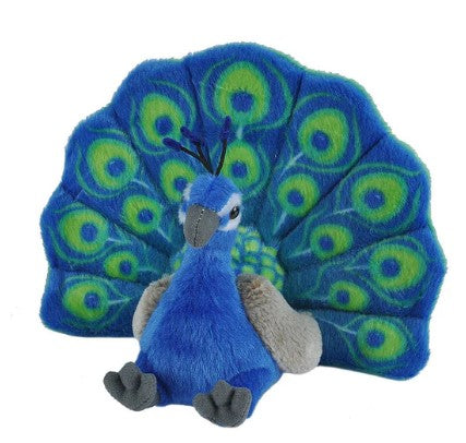 Wild Republic Mini Peacock 8" Soft Toy