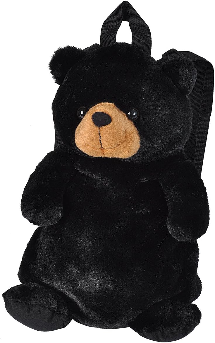 Wild Republic Black Bear Backpack - 14 Inch