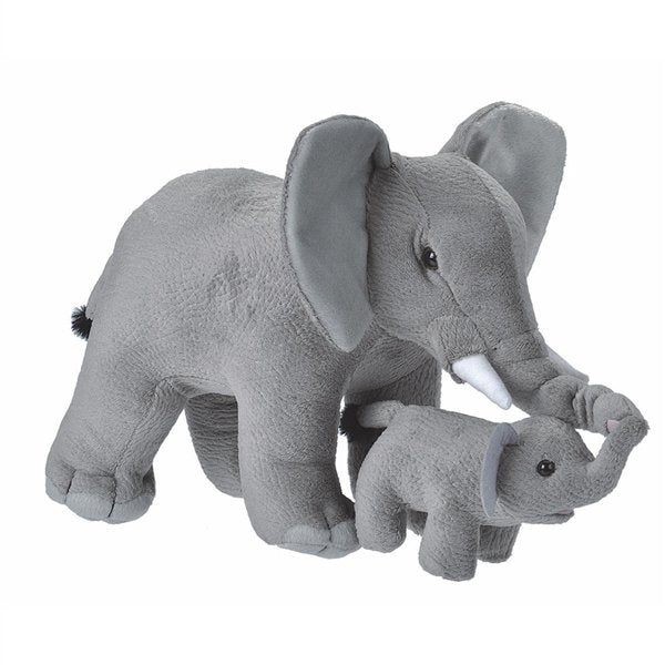 Wild Republic Elephant - Mom & Baby 12"