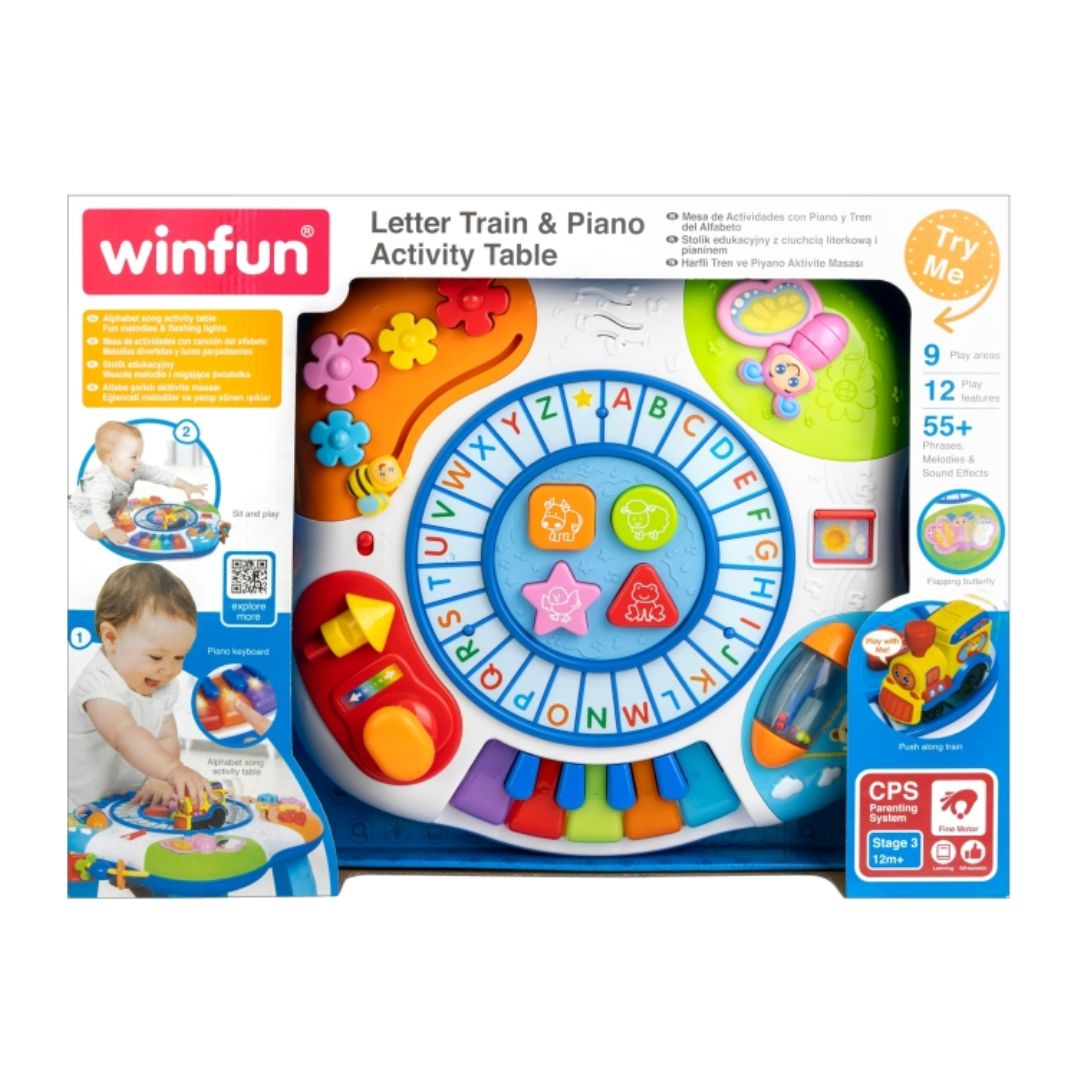 Winfun Letter Train & Piano Activity Table