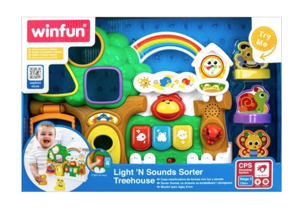 Winfun: Light 'N Sounds Sorter Treehouse