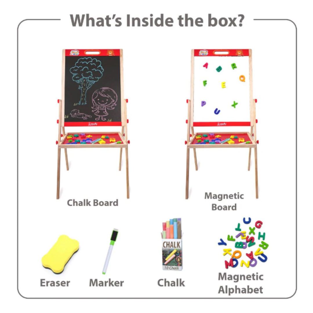 Wudly: 3 in 1 Easel Drawing Board