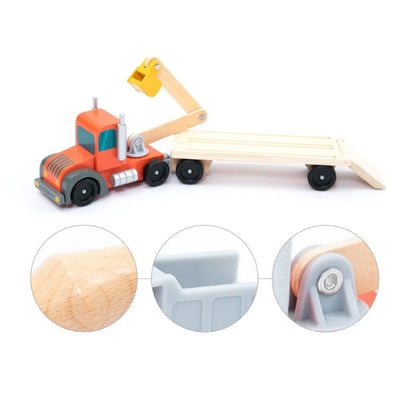 Wudly Toys: Construction Site Vehicles Carrier - Play Set