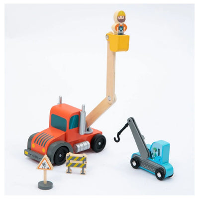 Wudly Toys: Construction Site Vehicles Carrier - Play Set